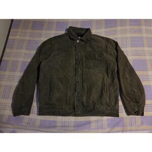 Flint and Tinder Flannel Lined Waxed Trucker Jacket USA Size Large Coat Wax